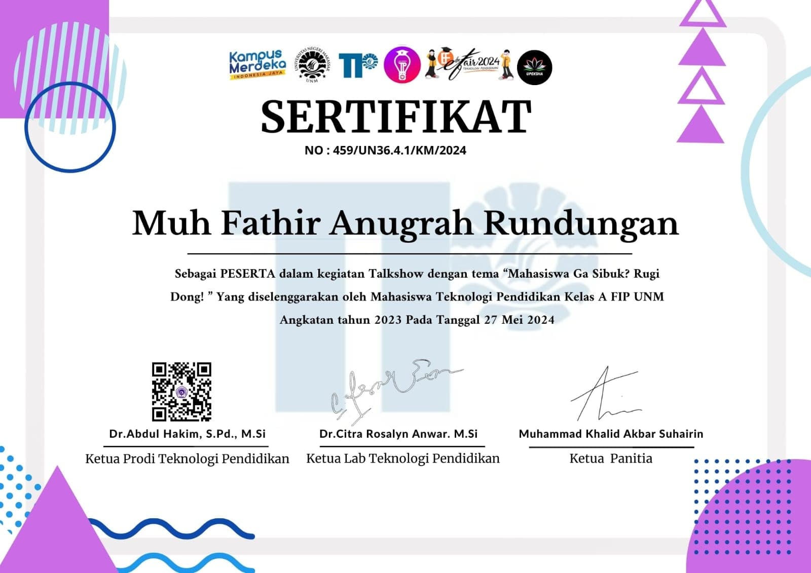 Certificate 7