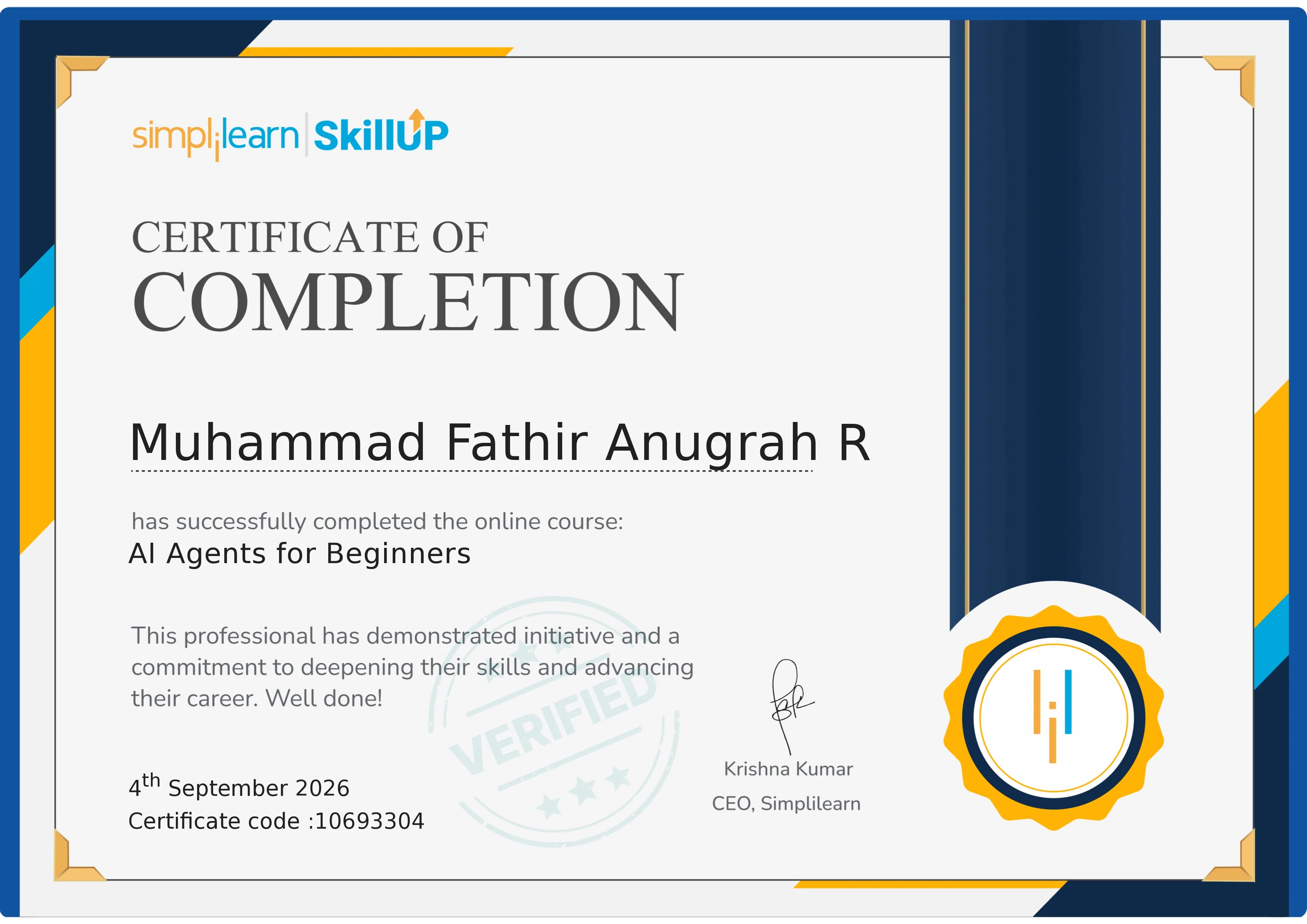 Certificate 1