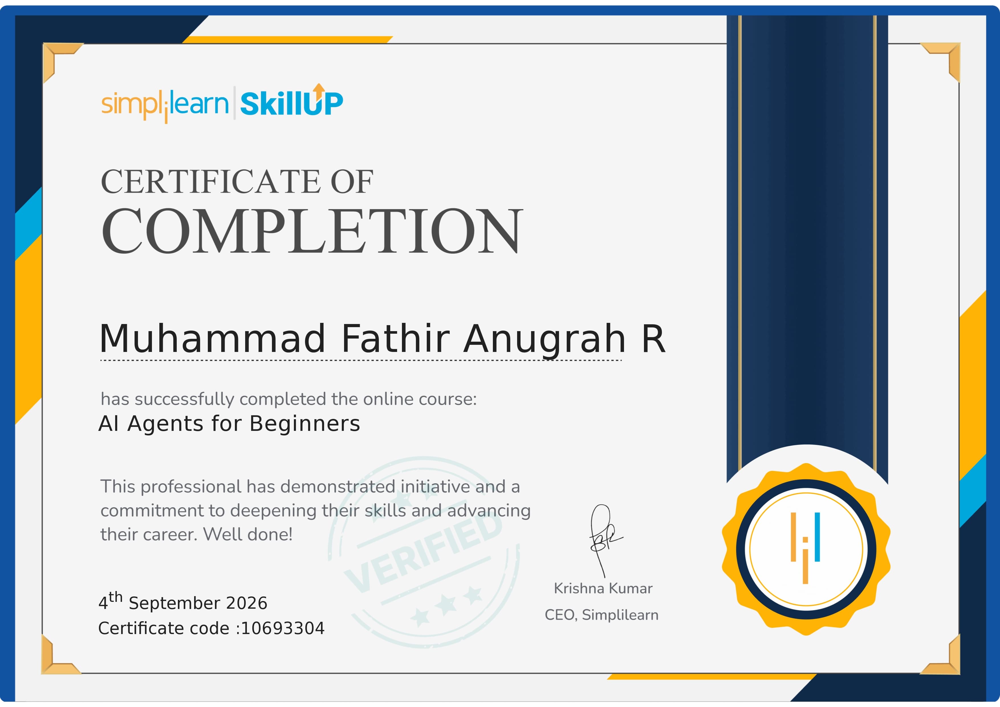 Certificate 1