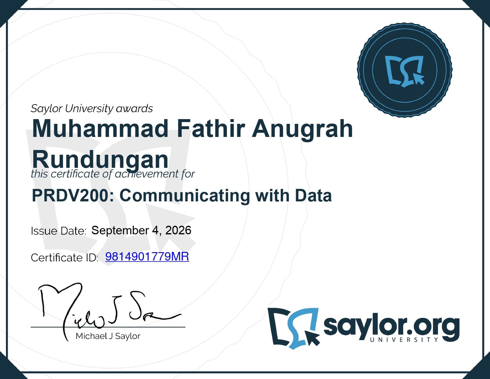 Certificate 3